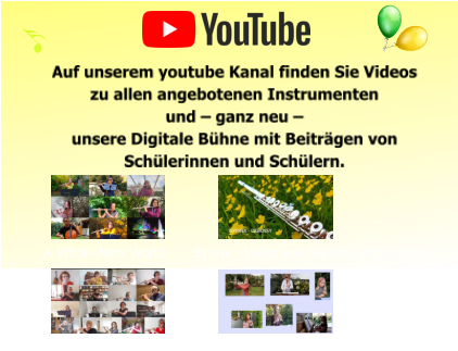 Flöten im Garten A Whole New World  Walzer Nr 2 - D. Schostakovich Syrinx - Video von Henrike Stöckinger