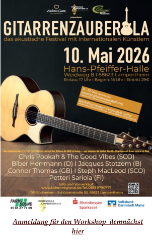 Anmeldung für den Workshop  demnächst hier
